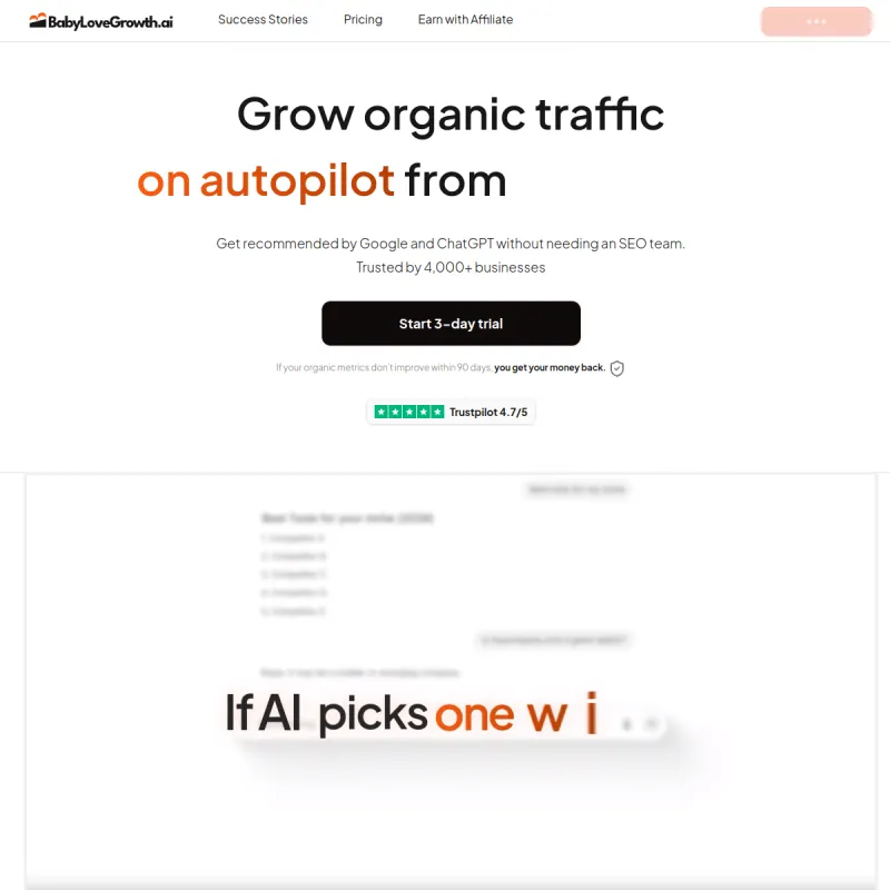 BabyLoveGrowth website
