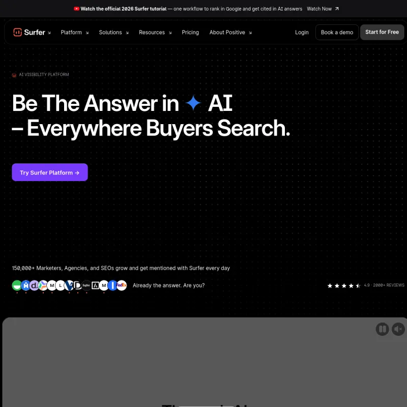 Surfer SEO website